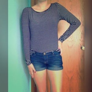 striped long sleeved shirt