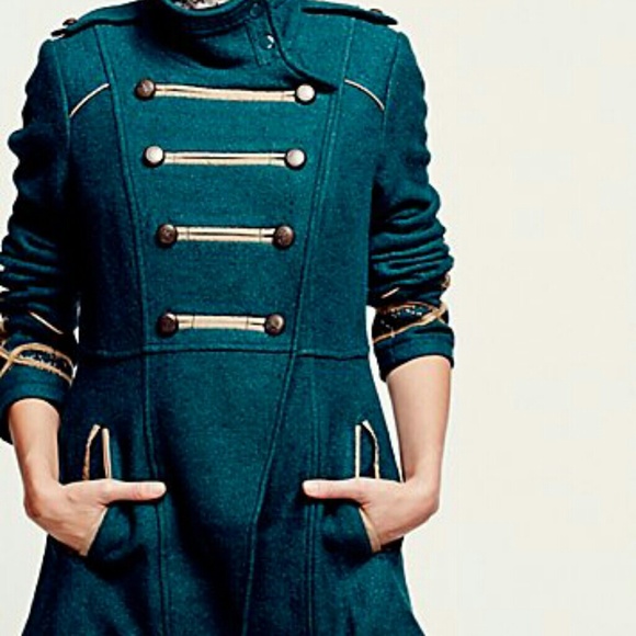 ❤ISO!! Free People Military Wool Coat!!!!❤ - Picture 2 of 4