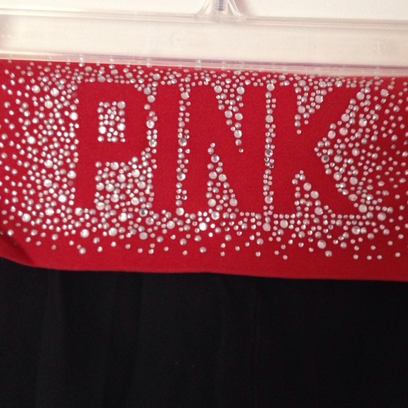 pink bedazzled full length leggings - Picture 2 of 2