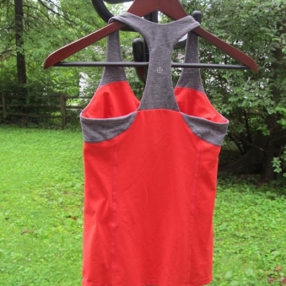 Red & Grey Lululemon Racerback Tank Top - Picture 2 of 4