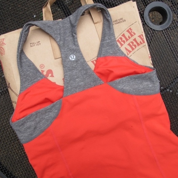 Red & Grey Lululemon Racerback Tank Top - Picture 4 of 4