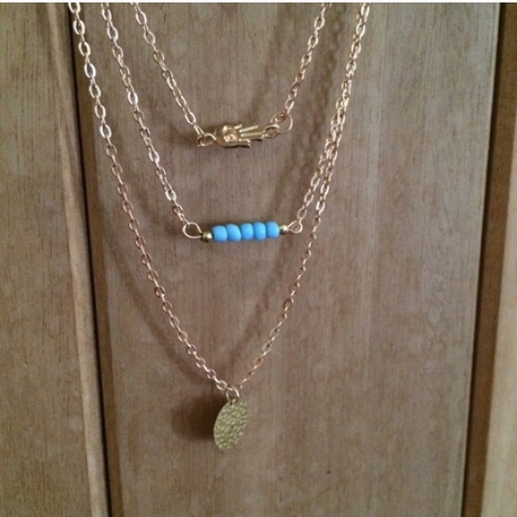 ๐3 for $10๐Hamsa delicate BOHO layering necklace - Picture 2 of 3