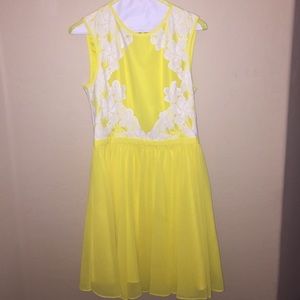Ted Baker Bright Yellow Party Dress