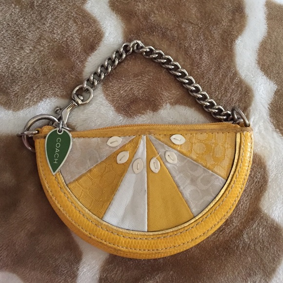 Coach Lemon coin purse accessory
