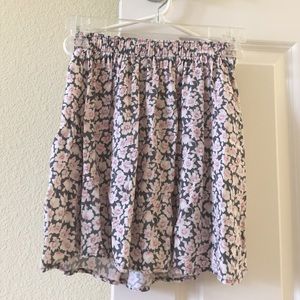 Pink floral Hollister skirt