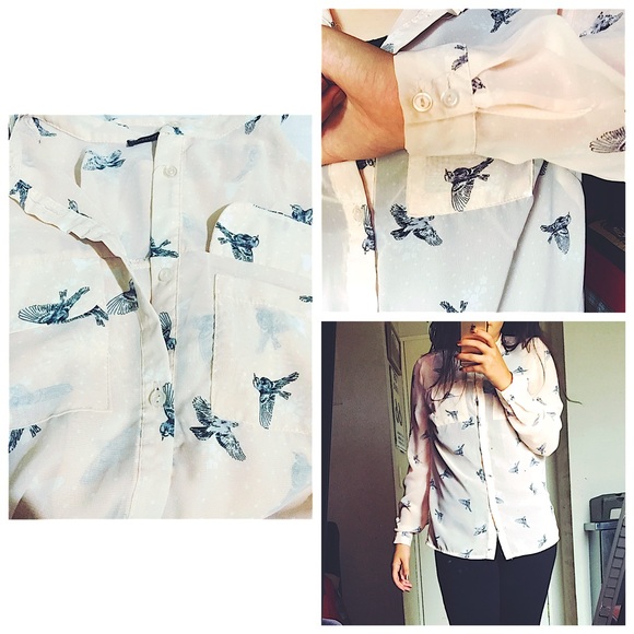 Pale pink button up shirt