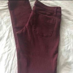 Mossimo Burgundy Skinny Jeans
