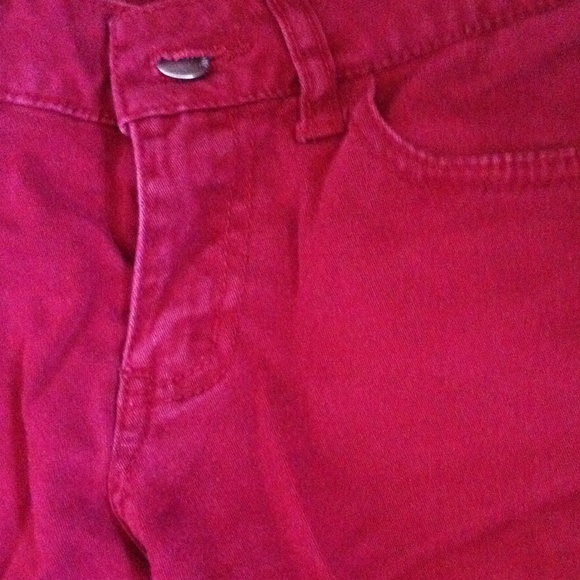 Maroon Skinny Jeans - Picture 2 of 3