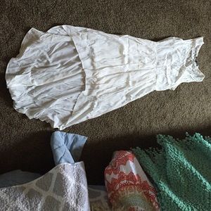 High low white dress