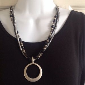 Black/grey necklace