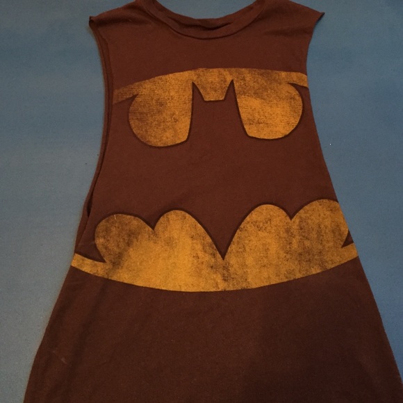 Dark gray batman muscle tee