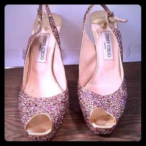 Glitter Jimmy Choo heels *only worn twice*