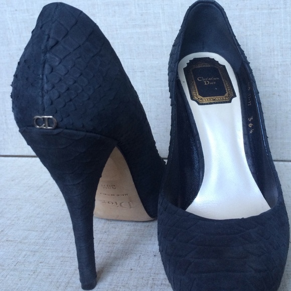 Christian Dior python embossed pumps - Picture 2 of 4