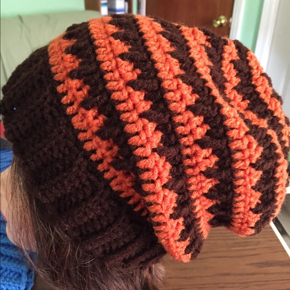 Crocheted Slouch Hat. - Picture 3 of 4