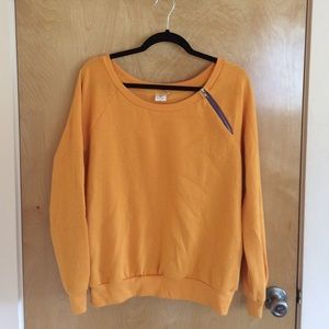 NWOT VERY SOFT yellow sweatshirt