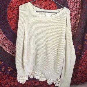 Oversized UO Cream Sweater