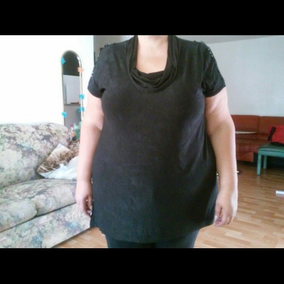 Blouse size plus black - Picture 1 of 4