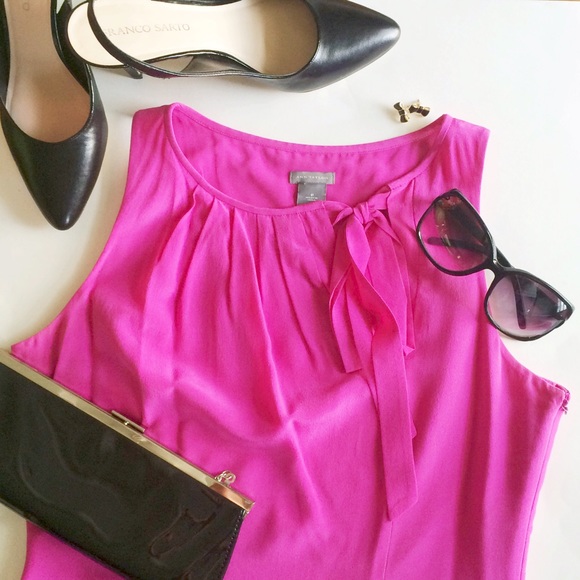 Ann Taylor Dresses & Skirts - 🎉 HP x 2 🎉 Ann Taylor Pink Silk Dress