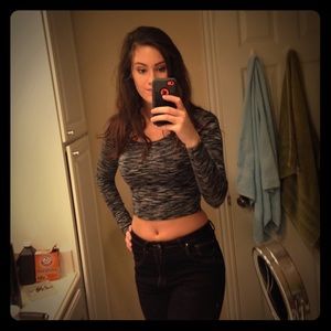 ✨SOLD✨ Crop top, long-sleeved. H&M