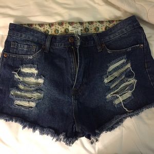 Forever 21 high waisted cut off shorts