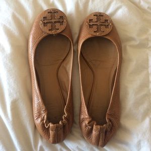 Tory Burch Reva Flats - Tan