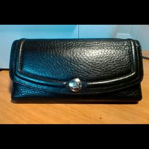 Black Leather Coach  wallet