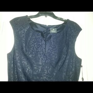 Navy knee length dress