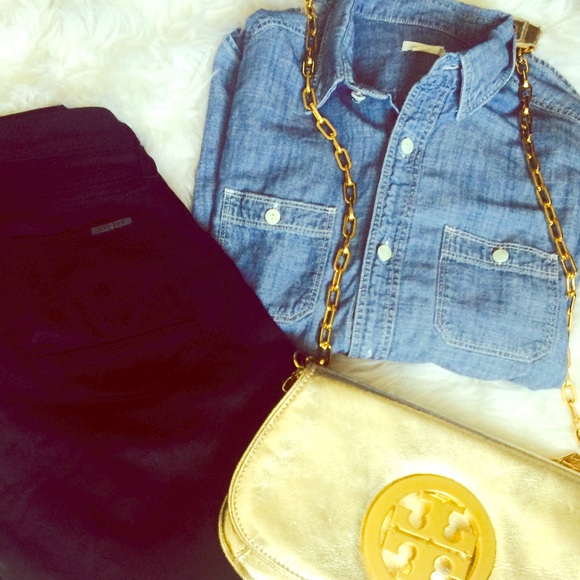 **SOLD**Jean Button Up Shirt