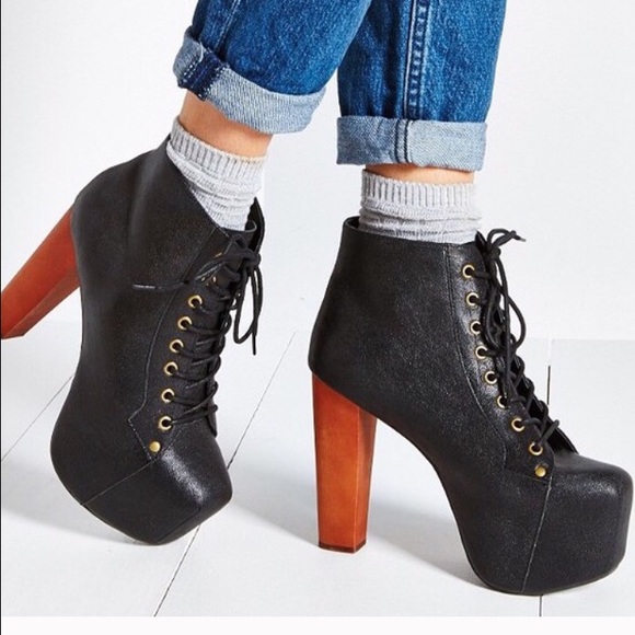 Jeffrey Campbell Shoes - Jeffrey Campbell black leather litas Sz 8