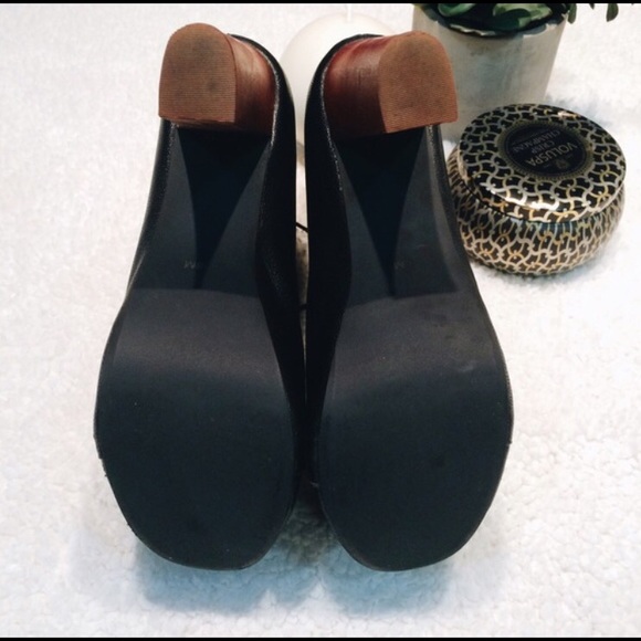 Jeffrey Campbell black leather litas Sz 8 - Picture 4 of 4