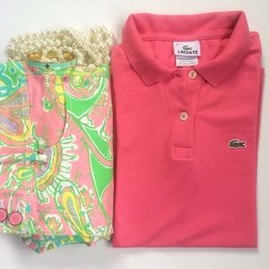 🌺Adorable Pink Classic Lacoste Polo, 38