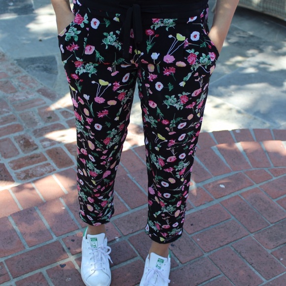 Mango Pants - MANGO floral and flowing pants