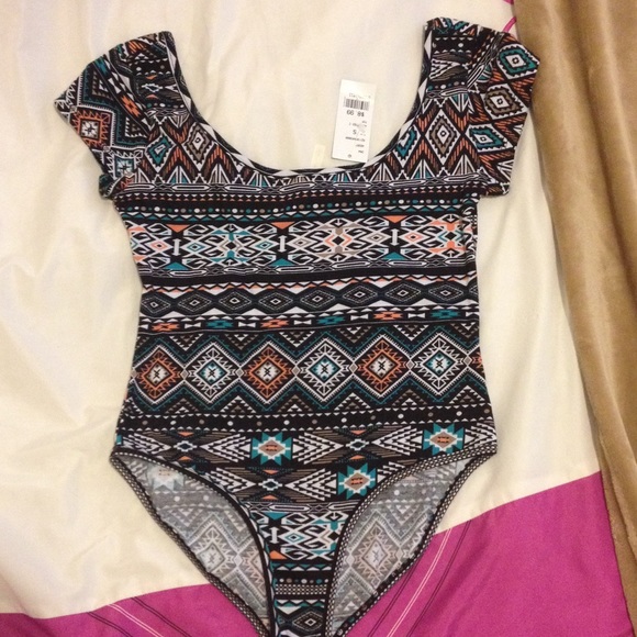 Tribal print body suit