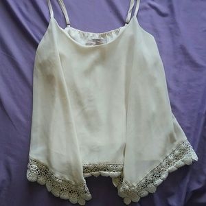 Lace Trimmed Tank