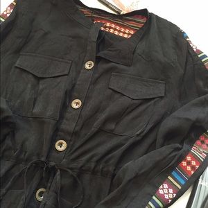 NWT Printed cargo jacket