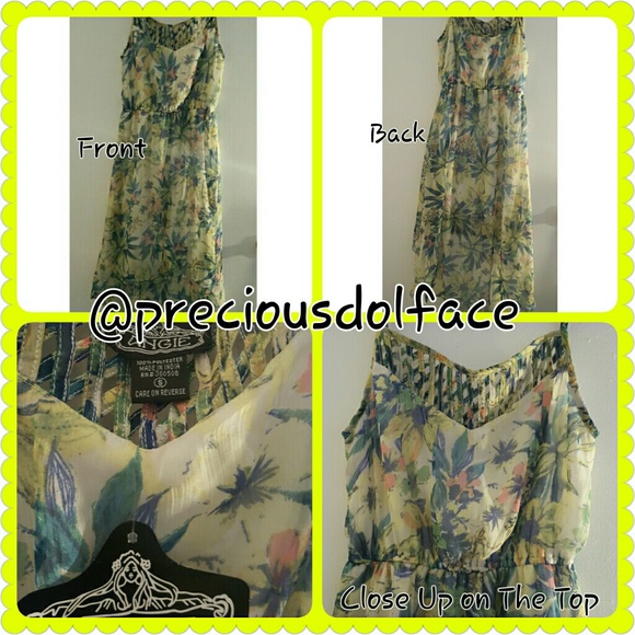 Floral Hi Low Sheer Dress