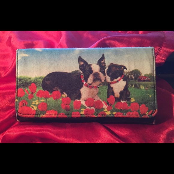 Boston Terrier credit card, ID wallet
