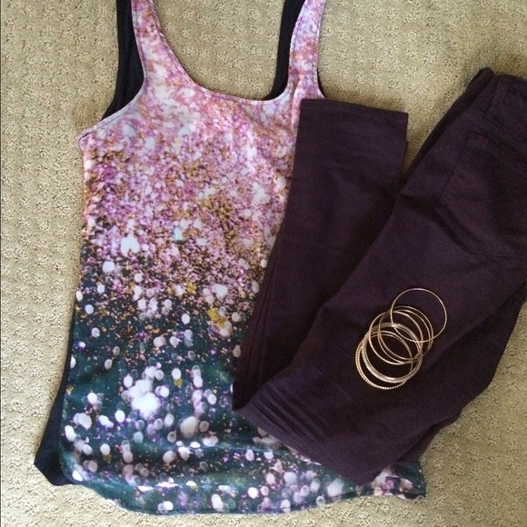 Glitter/Sparkle Patterned Tank Top