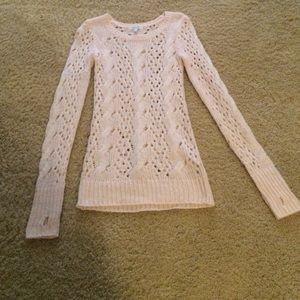 Pink knitted Delia's sweater