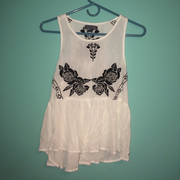 Black and white Racerback Top *ON HOLD*