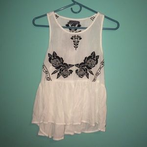 Black and white Racerback Top *ON HOLD*