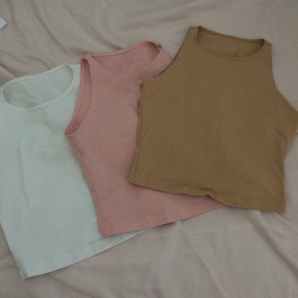 American Apparel Tops - 3 AA crop halters