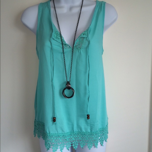 Rue21 Tops - Brand new teal boho top.