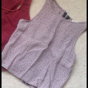 purple crop top