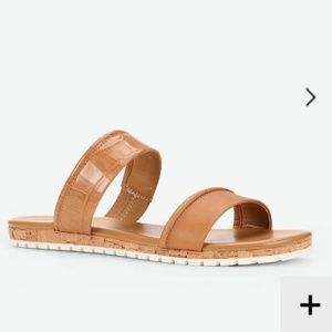 Ann Taylor KELLEN EXOTIC EMBOSSED Sandals NWT