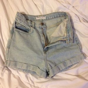 American Apparel High Waisted Shorts