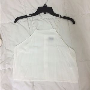White halter top