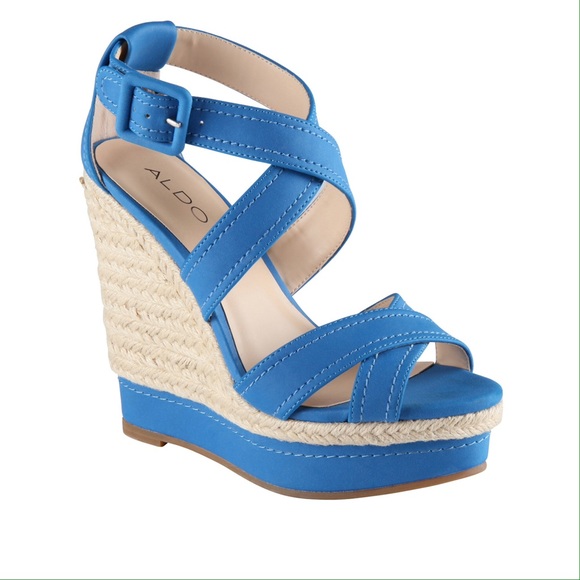 Blue Deavila wedges by Aldo