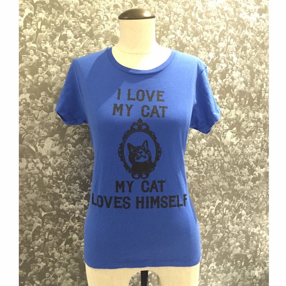 Urban Outfitters Tops - I Love My Cat My Cat Loves Himself T Shirt Medium