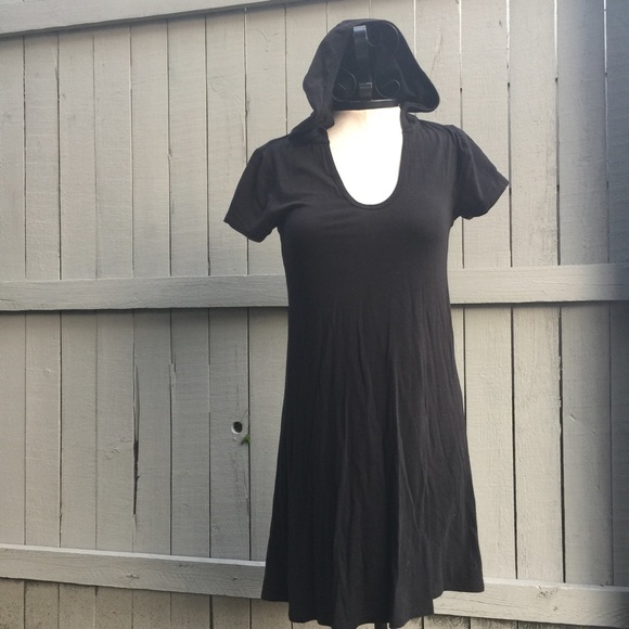 Black Hooded Dress